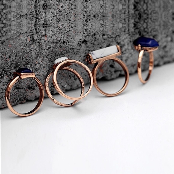 💙 four piece ring set - Picture 4 of 5